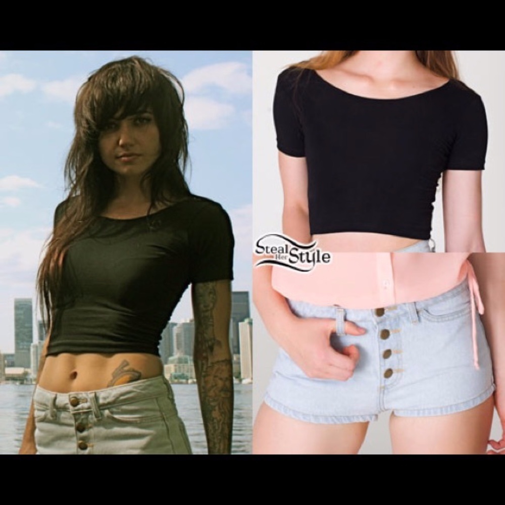 American Apparel Button Fly Shorts size 25